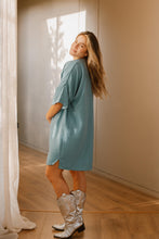 Cargar imagen en el visor de la galería, Vestido Aura Azul | Vestidos de maternidad