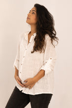Cargar imagen en el visor de la galería, Blusa Pura Blanca | Ropa de maternidad