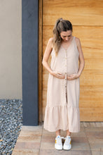 Cargar imagen en el visor de la galería, Vestido Vida Beige | Vestidos de maternidad