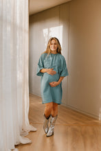 Cargar imagen en el visor de la galería, Vestido Aura Azul | Vestidos de maternidad