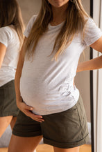 Cargar imagen en el visor de la galería, T-shirt Básica manga corta gris | Ropa de maternidad