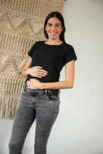 Cargar imagen en el visor de la galería, Jean Gris Galaxy | Jeans de maternidad