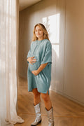 Vestido Aura Azul | Vestidos de maternidad