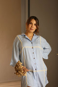 Pijama Serena Azul | Pijama de maternidad