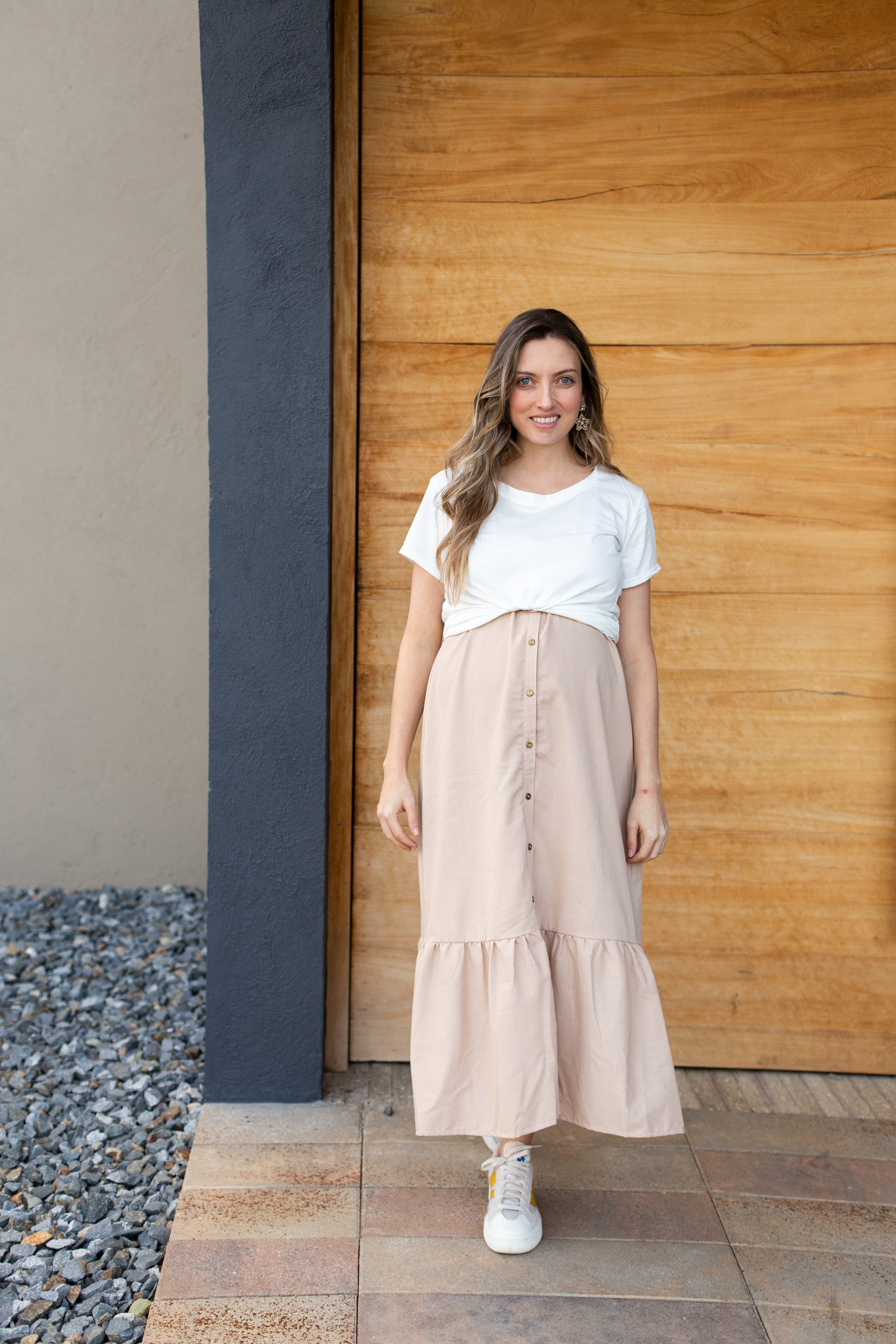 Vestido Vida Beige | Vestidos de maternidad