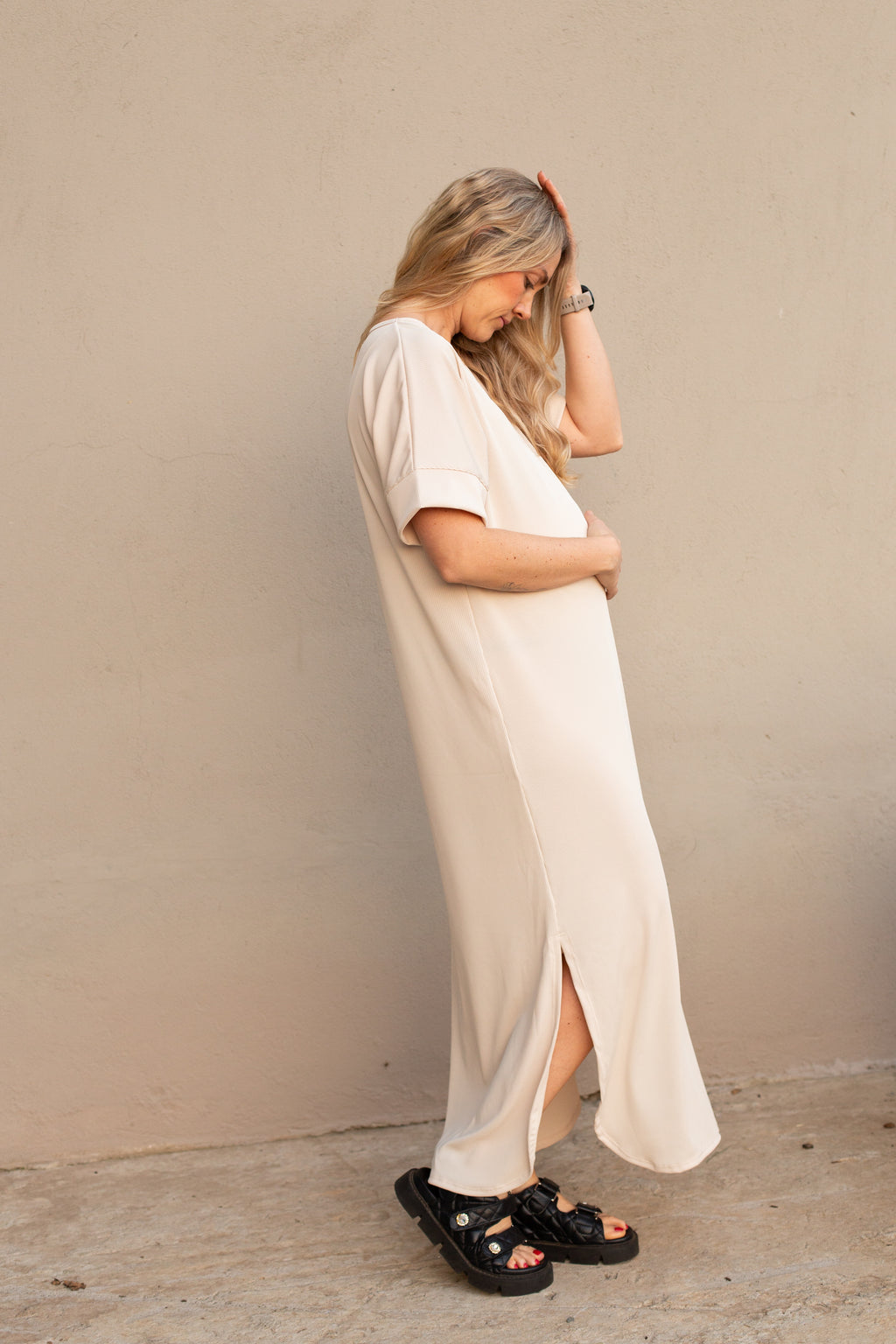 Vestido Lucy Crema | Vestidos de maternidad
