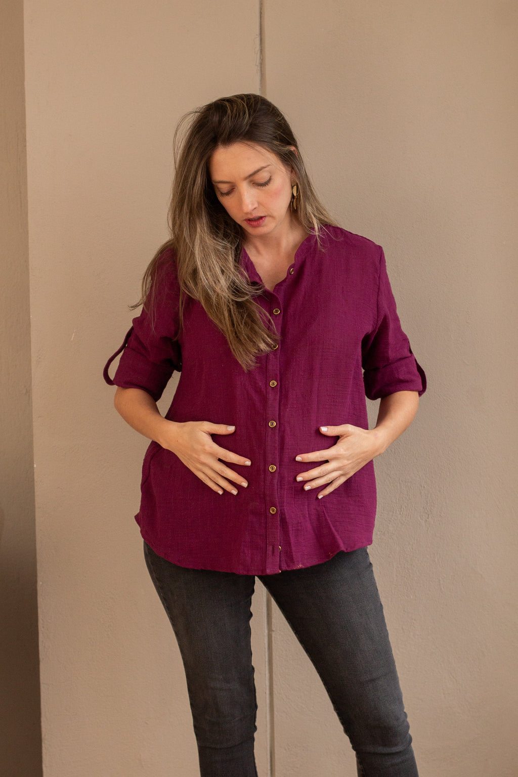 Blusa Pura Uva | Ropa de maternidad