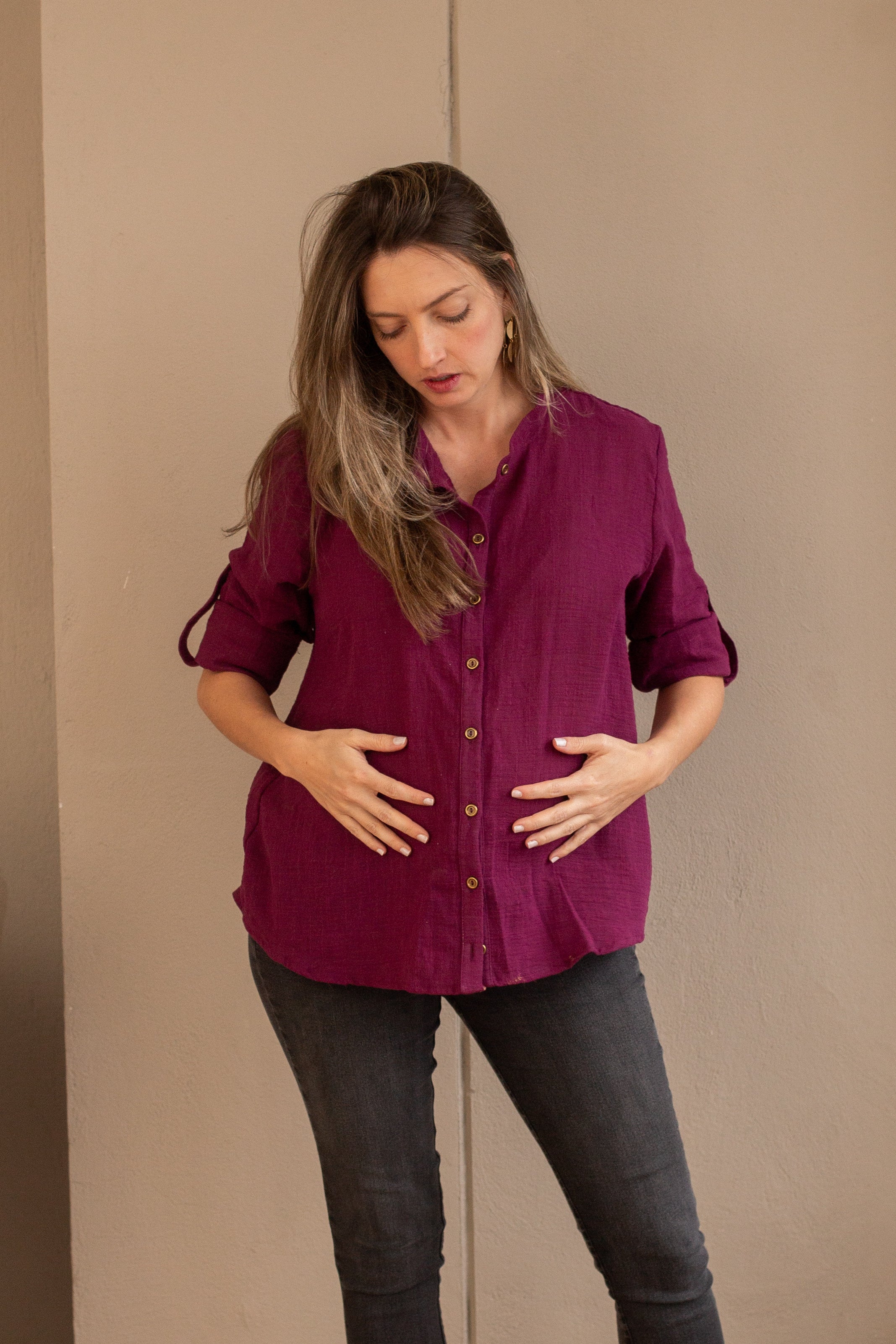 Blusa Pura Uva | Ropa de maternidad
