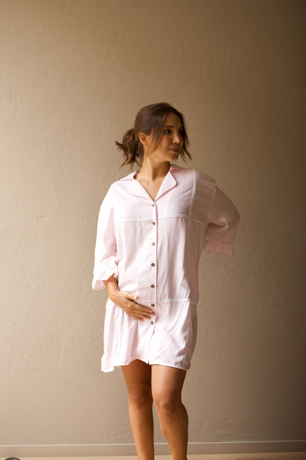 Pijama Serena Rosa | Pijama de maternidad