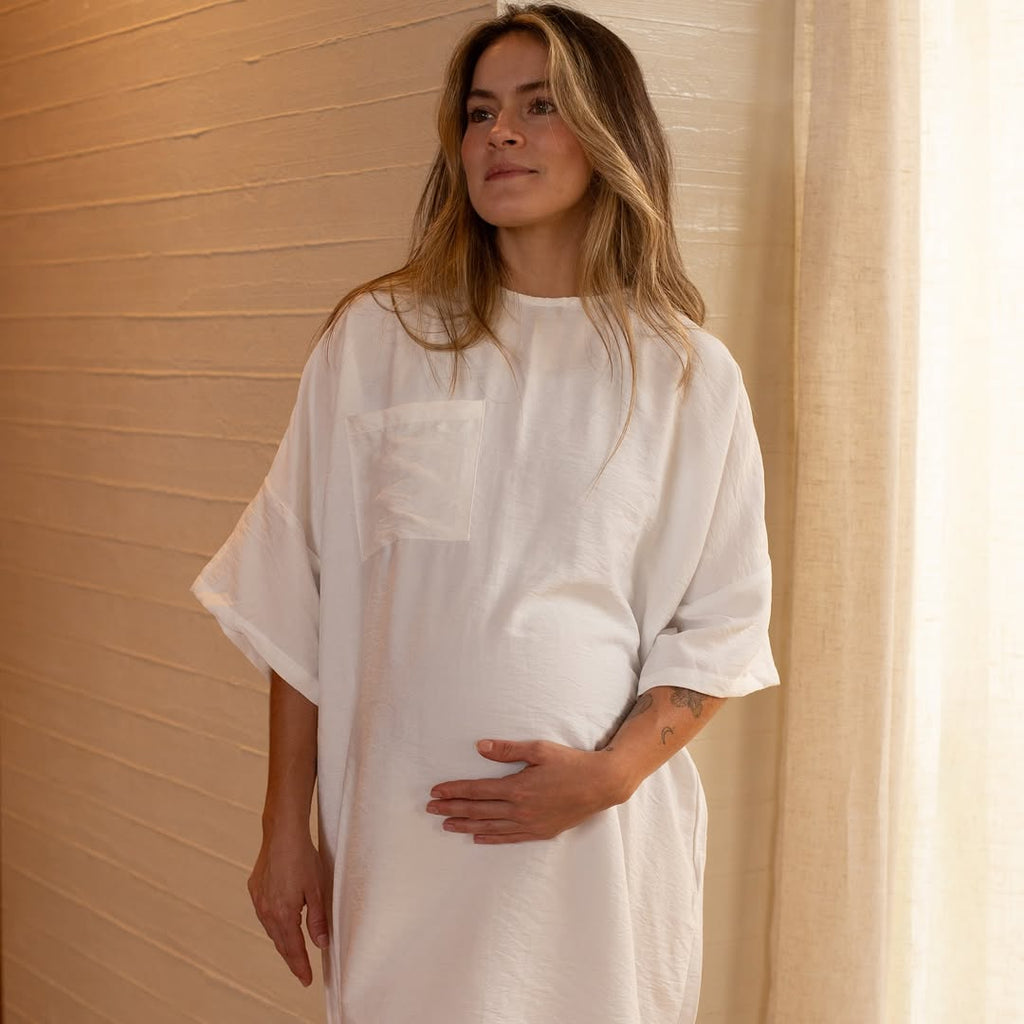 Vestido Aura Blanco | Vestidos de maternidad