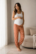 Pantalón de pijama Naranja | Ropa de maternidad