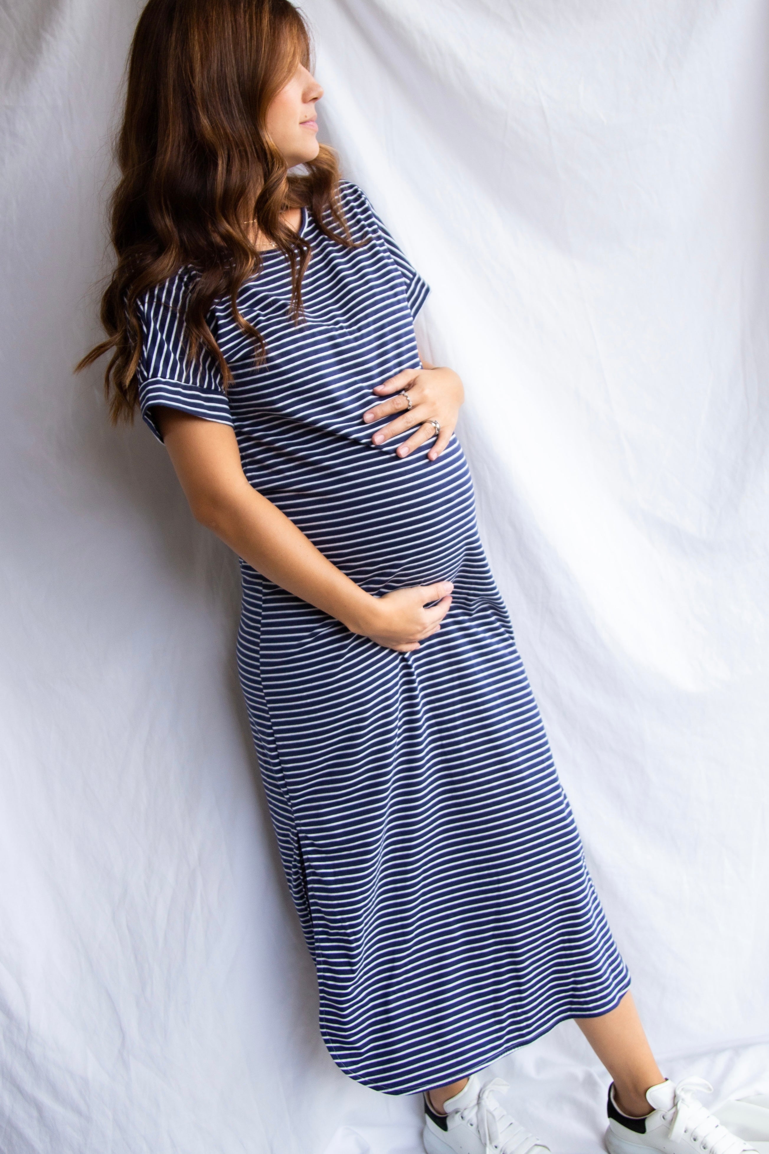 Vestido Lucy rayas azul | Vestidos de maternidad
