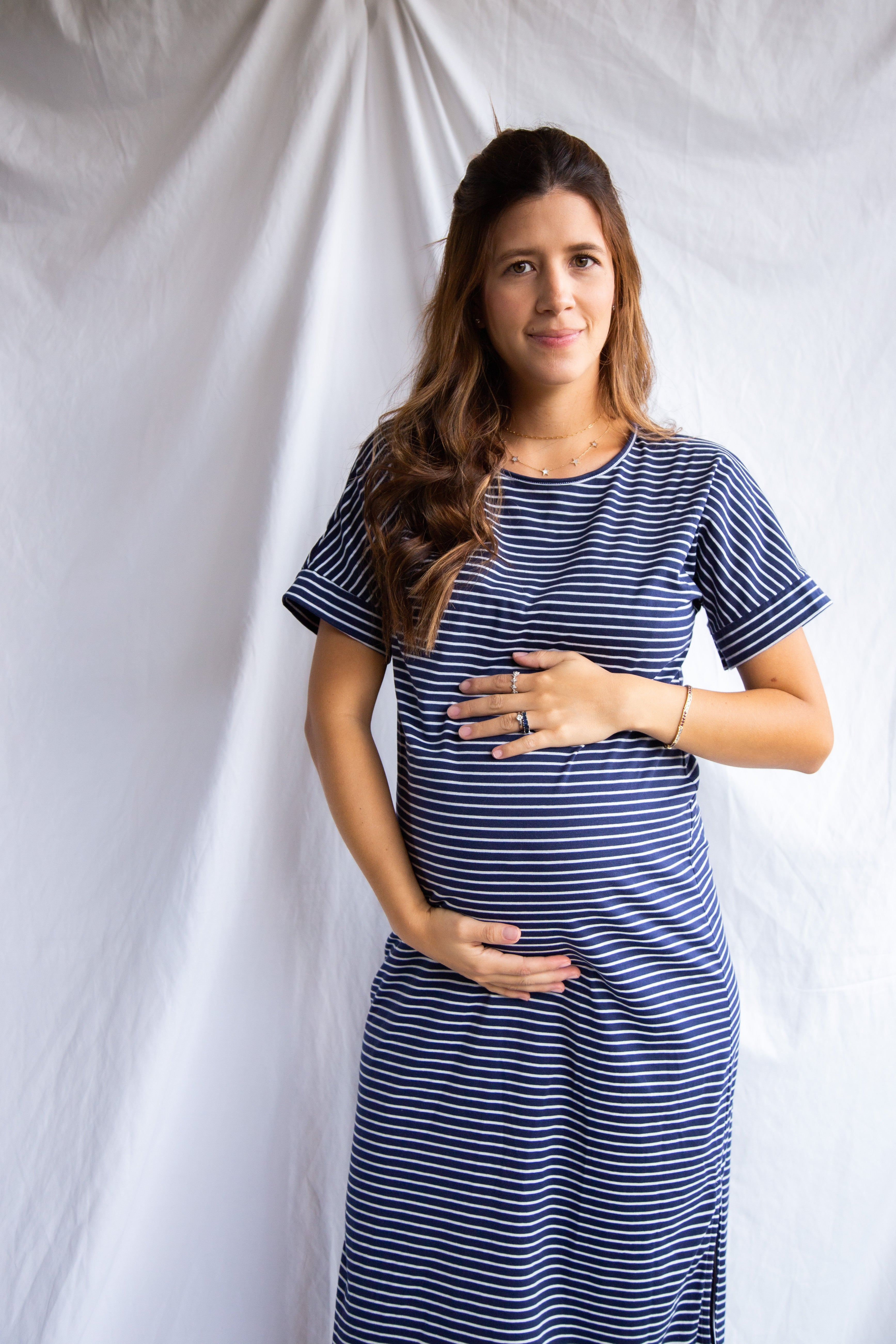 Vestido Lucy rayas azul | Vestidos de maternidad